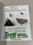 Lionel #418-46+47 Coupler Pocket Pin Pair. Fixed Price $7.75.