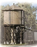 Walthers 933-2819 Ho Wood Water Tank Cream Built-ups. Fixed Price $36.99.