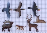 Acme 22-1049 Wild Animal Figure Assortment (set Of 7). Fixed Price $15.00.