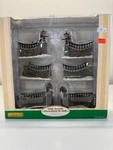 Lemax Stone Wall Set Of 6 Table Accents Village Landscape Fencing Iron Gates. Fixed Price $18.00.