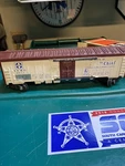 Lionel No. 6672 Santa Fe Refrigerator Car, Blue Letter Version, Ob - Exc. Fixed Price $45.00.