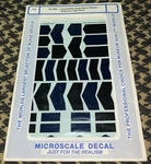 Diesels Black & Blue Anti-glare Panels Microscale Ho #87-440. Fixed Price $14.95.