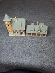 Vollmer 21072 20990 Scale German Fire Station/ Brigade + Garage Assembled. Fixed Price $59.99.