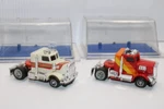 2- 1977 Ideal Tcr Slotless Car Semi Trucks Peterbilt Vintage Toy Ho. Fixed Price $42.99.