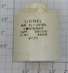 Lionel 6112-2 White "air Activated Container" Canister With Lettering. Fixed Price $6.00.