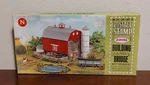 Scale Aurora Postage Stamp Farm House & Barn Set Building Bridge Kit Series. Fixed Price $40.00.