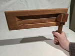 19TH Cen. Fire, Police, Watchman Wood Alarm Noise Maker Clacker 13 1/4 Inches. Fixed Price $255.00.
