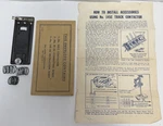 Lionel Postwar 145C Track Contactor In 252-49 Envelope Plus Wires Complete. Fixed Price $29.99.