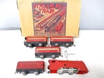 Marx 575 Mechanical Passenger Set Red Cv Loco Boxed Prewar Gauge X7671. Fixed Price $229.00.