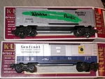 K-line 027 Classic Box Cars K-648103 Wp Green Feather And K6452 B&o Sentinel. Fixed Price $29.99.