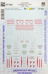 Microscale Decal Ho #87-905 Union Pacific Cabooses CA-1 Through CA-9 (1941-1977). Fixed Price $7.49.