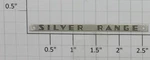 Lionel 2532-50 Silver Range Nameplate With Mounting Holes (10). Fixed Price $30.00.