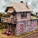Bar Mills 0272 Ho Tower At Cranberry Yard Laser-cut Wood And Card Kit. Fixed Price $72.36.