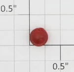 Lionel 1121C-55 Dark Red Ribbed Rubber Lens (10). Fixed Price $10.00.