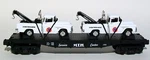 Mth Railking 30-7640 Union Flat Car W/ Ertl Tow Trucks. Fixed Price $29.95.
