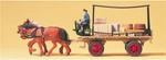 Preiser 30434 Scale Horse Drawn Carriage Transporting Boxes. Fixed Price $40.96.