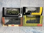 Diecast 1/43 Willys WW11 Jeep Lot Of Four Misc Nib. Fixed Price $54.00.