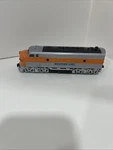 Western Line Silver/orange Pull & Go H.o. Scale Train Engine. Fixed Price $7.60.