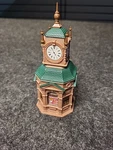 Faller Ho 180583 4 Face Clock Tower Newsstand Kiosk Fully Assembled. Fixed Price $54.99.