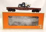 Lionel Train 6-17529 Atsf Flatcar 90010 With 1936 Ford Milk Truck. Fixed Price $39.99.