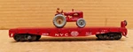 1959 Postwar Lionel Ho 0808 Nyc Flatcar & Matchbox #4 Tractor, C7. Fixed Price $45.89.