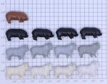 Acme 22-957 Farm Animal Figure Assortment (bag Of 13). Fixed Price $15.00.