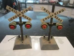2 Vintage American Flyer Railroad Signs Pa 10779 - Bn. Fixed Price $72.50.