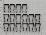 American Flyer 693E Gauge 1/4" Wide Track Lock Clips (envelope Of 16). Fixed Price $14.00.