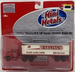 1:87 Ho Cmw Mini Metals #31149 Carling Brewing Hi R-190 Tractor/aerovan Trailer. Fixed Price $18.25.