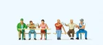 Friends Having Beer (6) Painted Preiser 10703. Fixed Price $42.97.