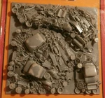 Chooch Enterprises 7128 Automobile Junk Piles Scenery. Fixed Price $18.69.
