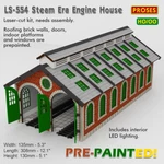 Steam Era Engine House Kit For Model Train Layouts (ho Scale, Pre-painted). Fixed Price $123.00.