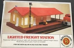 Bachmann Item # 46-1216 Lighted Freight Station H/o Scale Trains. Fixed Price $10.95.