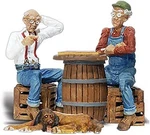Woodland Checker Players Amp; Dog - Scale Model Railroad Figure #A2522. Fixed Price $33.80.