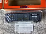Lionel #6-17232 Up Patched Sp Merger D/d Boxcar W/ Auto Frames Rail Nib. Fixed Price $77.87.