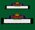 Miller Engineering O-scale Horizontal Theater Marquee Animated Lighted Sign. Fixed Price $41.99.