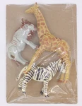 Acme 02-27-6 Plastic Safari Animals With Movable Legs And Heads (set Of 3). Fixed Price $10.00.
