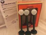 Lionel 6-37173 #64 Globe Street Lamps 027 New Mib Set Of Green Sealed. Fixed Price $23.99.