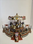 Vtg Mr Christmas Holiday Around The Carousel. 2000. Orig Box. Complete. Musical. Fixed Price $99.95.