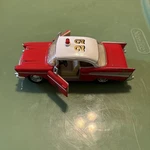 Kinsmart 1957 Chevy Bel Air Fire Chief Diecast Car Red. Fixed Price $7.99.