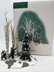 Department 56 Village Accessories Bears In The Birch #52743 Retired Boxed. Fixed Price $19.99.