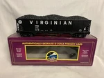 Mth Premier Virginian 4 Bay Hopper Car W/ Coal Load 20-90136B! Scale Freight. Fixed Price $49.99.