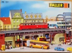 Faller Scale Model Kit - Bahn Railway Bridge W/ Shops On Street #120551. Fixed Price $49.99.
