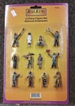 Mth/railking #30-1066 1:48 12-PIECE Rr Employees Set Scale Nib. Fixed Price $39.99.