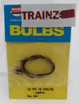 Model Power 381 12-16 Volt Amps Clear Gow Light Bulb With Wire (pack Of 3). Fixed Price $11.99.