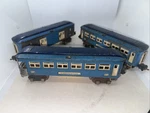 Lionel Prewar Blue Passenger Pullman Car NO.2613/2614/2615 Box Untested Parts. Fixed Price $244.00.
