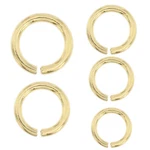 14K Solid Yellow Gold Jump Ring Round Open 2.5MM - 6MM Chain End Piece Usa. Fixed Price $24.93.