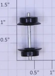 American Flyer XA10140L Plastic Wheel Set With 1-11/32" Axle (10). Fixed Price $40.00.