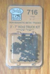 Kadee HON3 #716 Trucks -- 3' 7" Wheel Centers (1 Pair) Assembly Required. Fixed Price $11.21.