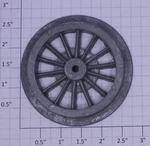 Lionel SM-72U 2-3/4" #8, #10 Super Motor Unpainted Spoked Plain Wheel. Fixed Price $6.00.